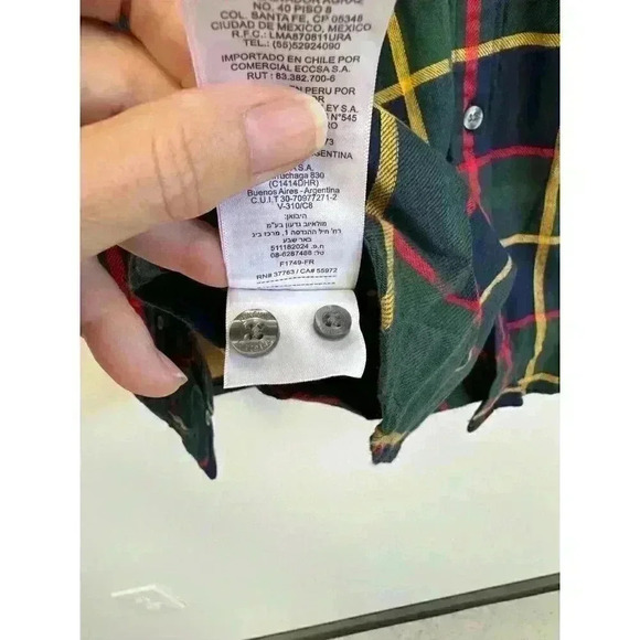 Original Penguin Men's Hooded Plaid Button Up Flannel Shirt Size Small - Picture 7 of 7